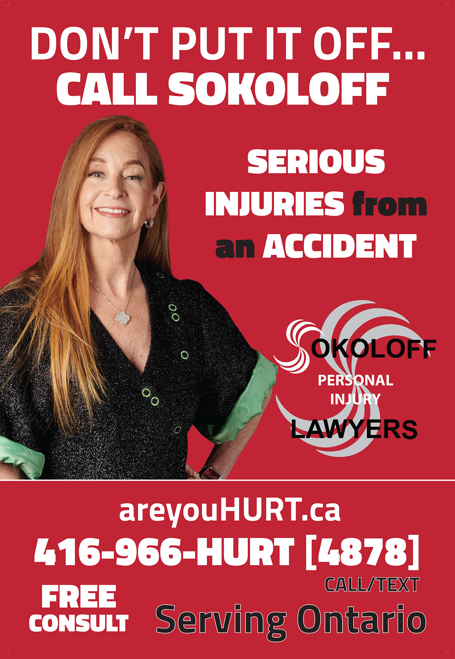 Dont put it off... call SOKOLOFF